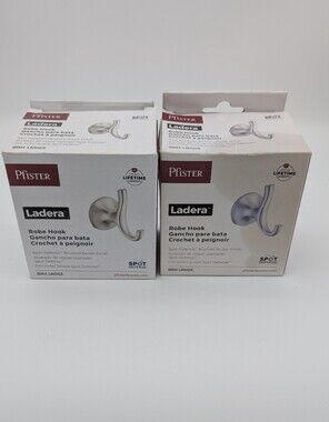 Pfister Ladera Brushed Nickel Robe Hook - Silver (Set of 2)
